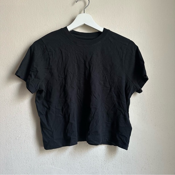 010/ nwot ng580 madewell Softfade Cotton Boxy-Crop Tee - Picture 2 of 6